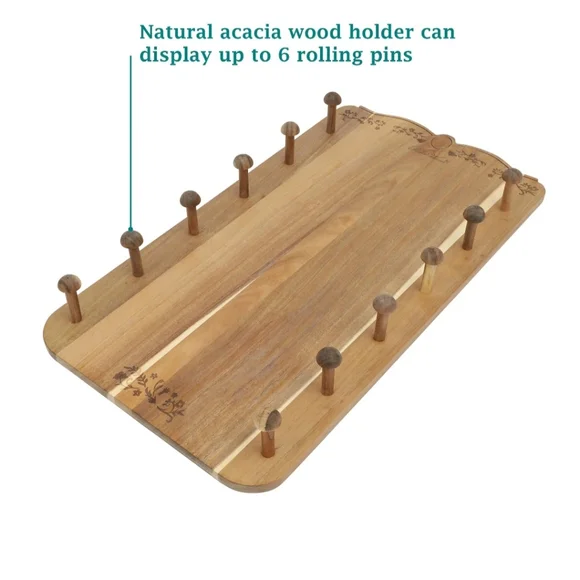 Pioneer Woman Rolling Pin/ Holder Set - Picture 6 of 8